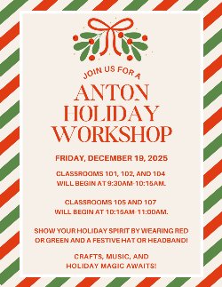 Anton Holiday Workshop